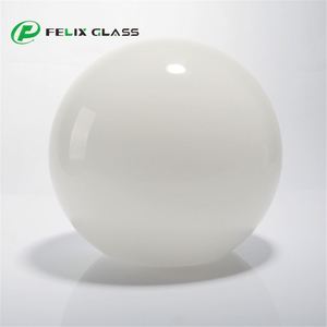 Cúpula de Vidrio Blanco Ópalo de Tamaño Personalizado, Pantalla de Vidrio para Lámpara de Araña o Colgante - Product Image 2