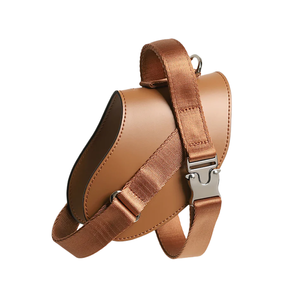 Harness Anjing Kulit Vegan Merah untuk Hari Valentine dan Tahun Baru, Model Saddle Harness Anti Tarik, Buatan Pabrik - Product Image 2