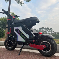 Geofought M5 personnalisé 72V double moteur 14 pouces hors route 30-50Ah batterie rapide cyclomoteur adultes scooter électrique avec boîte de rangement