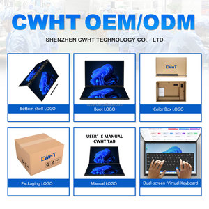 Nouvel ordinateur <span class=keywords><strong>portable</strong></span> Yoga à double écran tactile 14 + 14 pouces, Windows 11, Intel N100, ordinateur <span class=keywords><strong>portable</strong></span> Yoga pas cher avec boîtier métallique - Product Image 4