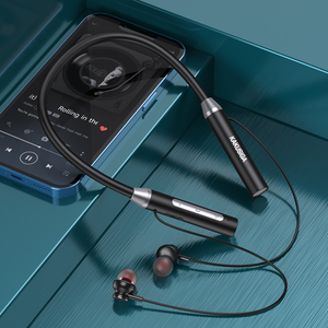 KSC-833 Black Bluetooth Neckband Headphones <b>Wireless</b> Sports Earphones With <b>Mic</b> For Running And Gym Use - Product Image 4