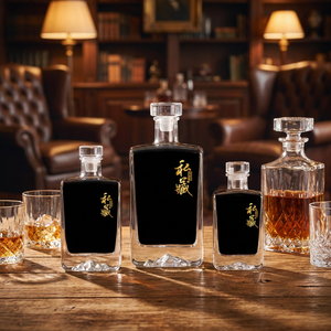 Botellas de Vidrio Cuadradas y Planas Vacías de 750 ml, 500 ml, 16 oz, 1 L, 1.5 L para Licores y Whisky, con Tapón de Goma, para Whisky, Vodka y Ginebra - Product Image 5