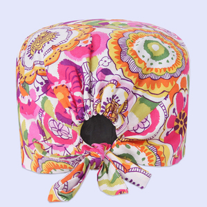 Gorros Quirúrgicos Estampados Florales para Estética, Cocina, Medicina, <span class=keywords><strong>Farmacia</strong></span>, Veterinaria, Hospitales de Mascotas - Product Image 6