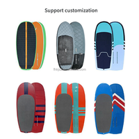 Planche de surf d'aile d'hydroptère de fibre de carbone de couleur dégradée