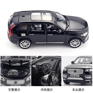 Diecast 1:32 <span class=keywords><strong>Volvo</strong></span> XC90 modelo de coche de aleación sonido y luz retroceso 6 Puerta Abierta simulación decoración pantalla modelo Coche - Product Image 3