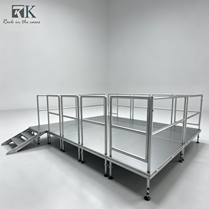 Heavy Duty Adjustable Removable Moving Aluminum Folding Rectangle Portable Event Modular Assembling <b>Stage</b> <b>Platform</b> <b>Stage</b> - Product Image 1