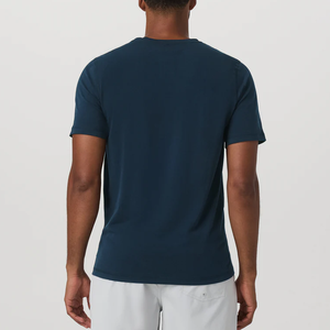 <span class=keywords><strong>T</strong></span>-<span class=keywords><strong>shirt</strong></span> décontracté en jersey tricoté à col rond pour <span class=keywords><strong>homme</strong></span>, coupe classique, manches courtes en coton, idéal pour l'é<span class=keywords><strong>t</strong></span>é, avec logo personnalisé, vente en gros - Product Image 6