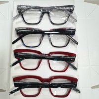 Nouvelles montures de lunettes optiques en acétate épaisses et durables, style œil-de-chat, montures de lunettes optiques carrées de luxe en acétate, personnalisées, pour unisexe