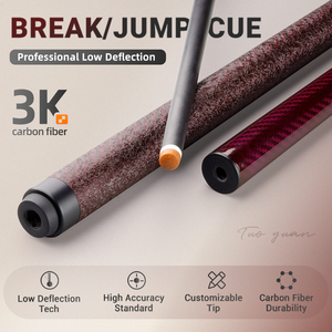 TuoYuan - Taco de Billar Personalizado de Fibra de Carbono para Salto y Golpeo, 10-13 mm, OEM/ODM, Venta al por Mayor, para Bola <span class=keywords><strong>8</strong></span> y Bola 9 - Product Image 2