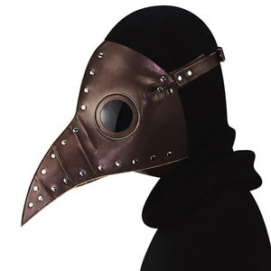 <span class=keywords><strong>Masque</strong></span> à long bec en PU, style steampunk, gothique, punk, pour cosplay, Halloween, <span class=keywords><strong>masque</strong></span> de pestilence, accessoire de costume médiéval. - Product Image 2