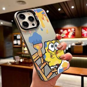 Custodia per Cellulare iPhone 16 Pro Max Graffiti <span class=keywords><strong>Spongebob</strong></span> per iPhone 15 14 13 12 Pro Max Custodia Antiurto per Cellulare - Product Image 2