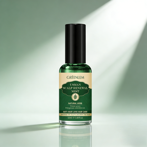 Huile capillaire Greenlem Usman aux herbes pour le soin du cuir chevelu, tonique nourrissant et rafraîchissant, traitement apaisant pour les démangeaisons et le cuir chevelu gras, soulage les irritations - Product Image 3