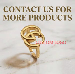 Bague Classique Rétro Ouverte Ajustable en Alliage, Style Européen et Américain, Élégante, Luxe Léger, Bague Simple pour Femme - Product Image 2