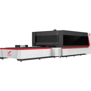 Cortador de plataforma de troca de alimentação 1500W 2000W 3000W 6000W Máquina de corte de fibra CNC Corte a laser de metal em aço inoxidável
