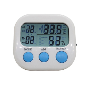 Nhà máy tính để bàn kỹ thuật số Đồng hồ báo thức treo tường với nhiệt độ độ ẩm & lịch Tính năng <span class=keywords><strong>mini</strong></span> du lịch Bảng điện tử <span class=keywords><strong>LCD</strong></span> bàn đồng hồ - Product Image 4