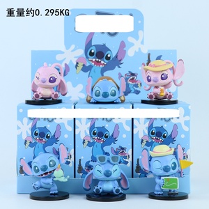 6 Styles Figurines Boîte Mystère Thème Été Japonais Mignonnes Créatures Bleues en PVC Échelle 1/48 Décoration <span class=keywords><strong>Maison</strong></span> Faible MOQ Lot de 5 Livraison Rapide - Product Image 4