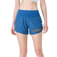 Nouvelle tendance pour femmes Short de course d'été Skinny Fit Active Workout Sports Wear Zipper Pocket pour Fitness Marathon Running