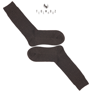 Chaussettes habillées en laine tricotée respirante pour femmes avec logo <span class=keywords><strong>sur</strong></span> le bas - Utilisation quotidienne, style luxueux - Product Image 2