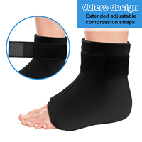 Compresse chaude et froide réutilisable pour la cheville – Enveloppement de thérapie chaud-froid pour la récupération des entorses – Pack de gel froid pour cheville et pied