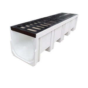 Systèmes de drainage en forme de U robustes, gouttière de drainage des eaux de pluie pour allée, canal de drainage en résine et béton pour les parkings - Product Image 3