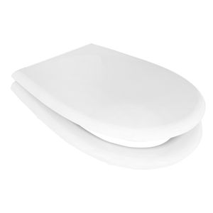 Abattant de toilettes carré moderne pour Flaminia Metro Vase, à dégagement rapide, fermeture douce, disponible en bois, bambou, PP, UF, pour salle de bain - Product Image 2