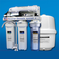 5 ensemble de filtration d'eau à 7 étapes PP PP + GAC CTO RO/UF T33 systèmes d'ultrafiltration par osmose inverse pour usage domestique