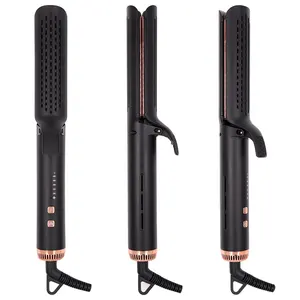 2024 New Product 2 In 1 Professional Private Label Airflow Flat Iron Hair Straightener Hair Curler For Salon