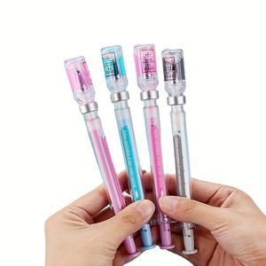 Nuevo Bolígrafo de Gel Borrable Creativo con Diseño de Jeringa, Simulación de Eliminación de Virus, Inyección, Vacuna, Punta Negra de 0.38mm, Plástico - Product Image 1