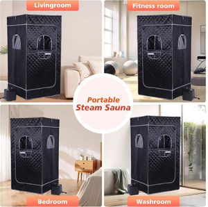 Sauna Professionnel Pliable d'Intérieur Portable pour Usage Domestique avec Chauffage à Vapeur Humide et Espace Privé - Product Image 6