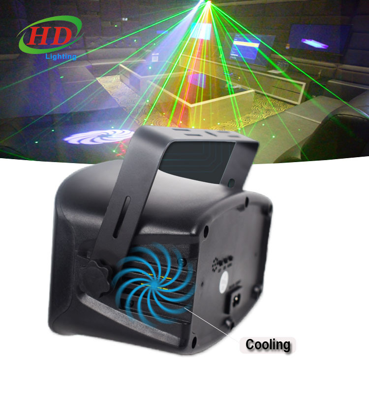 13W Remote RGBW Laser Light LED Source Disco Stage Party Lights for DJ