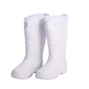 Food eco friendly EVA material Anti Slip and oil Light Waterproof Rain Boots for working and household high knee