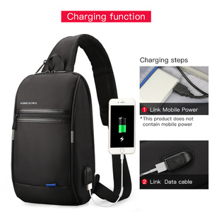 Kings ons Usb Charge Brusttasche Herren Multifunktion aler Designer Praktische Business-Handy-Umhängetasche Schulter tasche - Product Image 5
