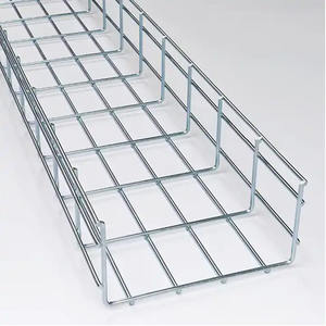 High Quality OEM <b>Welded</b> open Cross Clip Wire Mesh Cable Tray with Cover and <b>Accessories</b> for Modern Data Centers And Buildings - Product Image 2