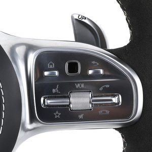 Cuero personalizado y para volante para <span class=keywords><strong>Mercedes</strong></span> Benz AMG C43 G500 W204/W205 <span class=keywords><strong>CLA</strong></span>/X118/X164/X166/CLS W219/W212/C63 AMG - Product Image 5