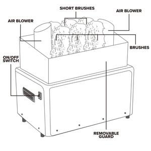 Machine de nettoyage et de polissage de verre à 3 têtes pour restaurant et hôtel – Séchage à sec – Vente chaude - Product Image 5