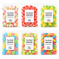 Zure zachte gemengde fruit smaak gummy snoep bulk groothandel aangepaste OEM ODM private label fabrikant TIK TOK Halal