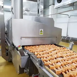 LONKIA 1000kg Poulet Contrôle précis de la température Machine à rôtir à la vapeur à air chaud continu