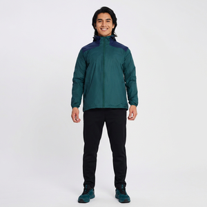 100% Polyester veste imperméable Double couche coupe-vent veste hommes athlétique entraînement veste - Product Image 1