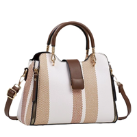 Sac à main fourre-tout décontracté pour femmes Lady Style fermeture à glissière léger en cuir PU doublure en Polyester personnalisable