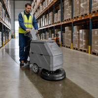 CleanHorse H20 Hochleistungs-Lagerhallen-Bodenreinigungsmaschine Kommerzielle Batteriebetriebene Maschine für die Reinigung von Logistikzentren
