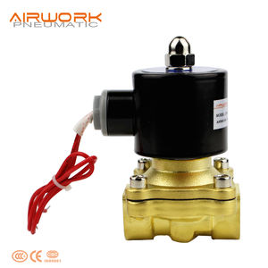 Válvula Solenoide Neumática de Agua de 2 Vías, Normalmente Abierta, de Latón, Serie 2W, 220V, Control de Puerto G1/8-G2, Acción Directa/Operada por Piloto, OEM - Product Image 4