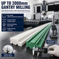 Rails de guidage de chaîne en UHMWPE usinés sur mesure par CNC, blocs coulissants en nylon résistants à l'usure, bandes de convoyeur en plastique usinées