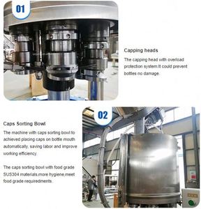 Máy đóng nắp chai tự động <span class=keywords><strong>6</strong></span> đầu điều khiển OEM, máy đóng nắp vặn tự động cho nắp bia - Product Image 4