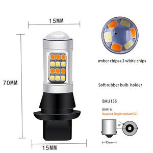 Ampoule LED de voiture T20 7443/7440 2835 42 SMD 1000LM 20W, feux de jour DRL bicolores, clignotants séquentiels, pour DC 12-24V - Product Image 3