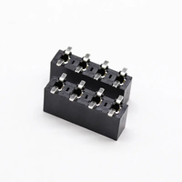 Connecteur 3.96Mm Pas Boîte En-tête Hauteur 8.9mm Positions 02P-20P Simple Rangée Smt U Fin Personnalisé Hauteur Pin Famale Connecteurs