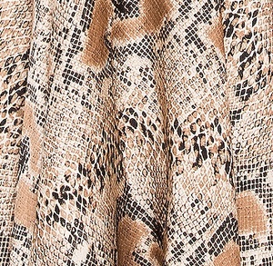 אופנתי גבירותיי אלגנטי גבוהה סדק מתפתל מפואר קו חצאית אופנה נחש להחליק נשים של הדפסת חטיף מקסי חצאיות - Product Image 6