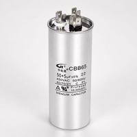 Condensateur de démarrage de moteur AC HUAYOUXING CBB65 45+5uF 370-630VAC, boîtier en aluminium, ESR 0.002, -40°C +70°C pour climatiseur