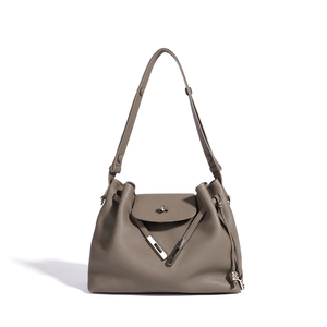 Borsa a Spalla 2026 di Tendenza in Pelle Togo di Alta Qualità con Chiusura a Lucchetto e Tracolla Regolabile per <span class=keywords><strong>la</strong></span> Vita Quotidiana - Product Image 1
