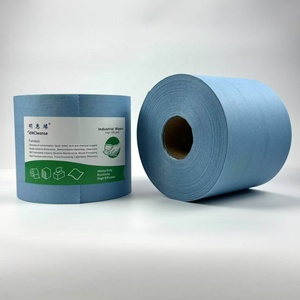 Rollo de poliéster de celulosa no tejida súper absorbente azul seco Toallitas de limpieza industrial Paños de microfibra Spunbond - Product Image 2