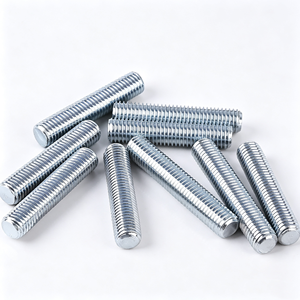 Tige filetée métrique DIN975 en acier au carbone, finition oxyde noir, grade 8.8 10.9, tailles personnalisées, fixation industrielle, vente en gros usine - Product Image 1